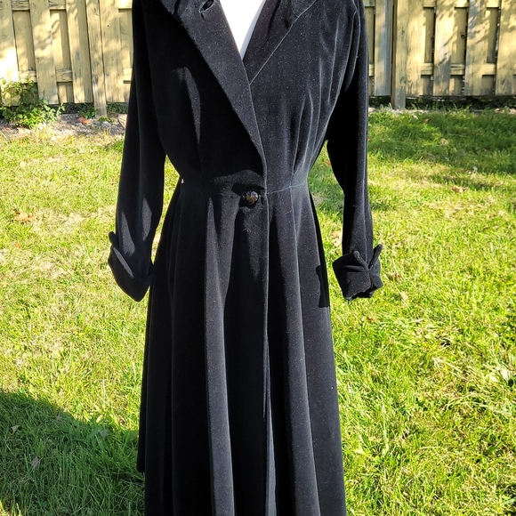 Cotton Velvet swing coat - Picture 6 of 14